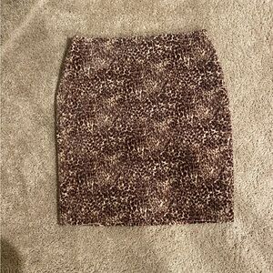 Cheetah animal print skirt from Talbots